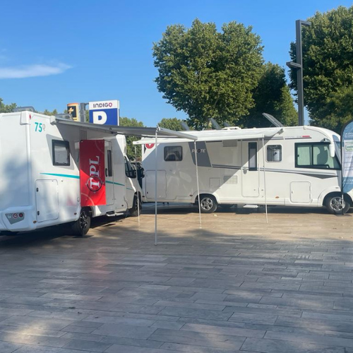 Deux camping-cars prêter pour l'évènement