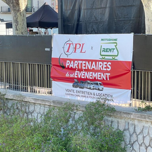 Notre bâche partenaires/évènement